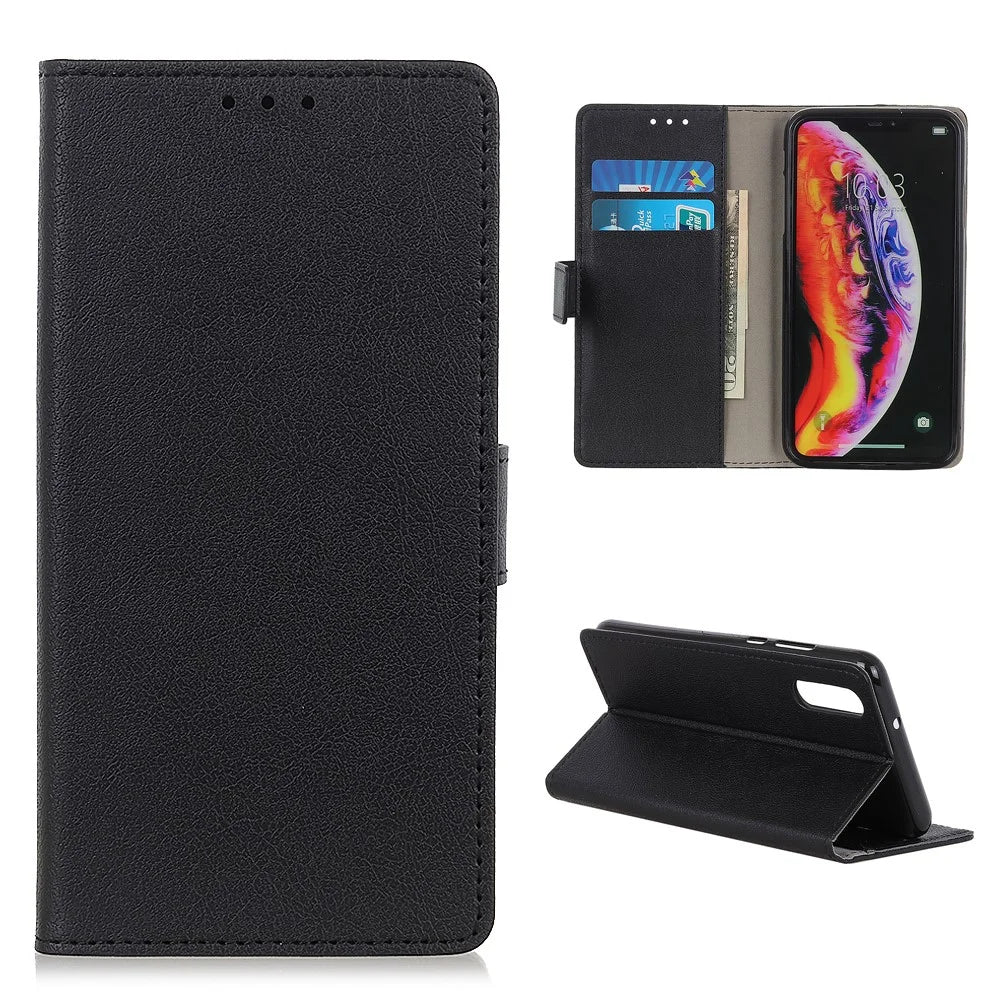 Wallet Leather Stand Case for Samsung Galaxy A50 / A50s / A30s - Black - 1