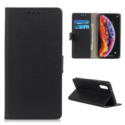 Wallet Leather Stand Case for Samsung Galaxy A50 / A50s / A30s - Black - 1
