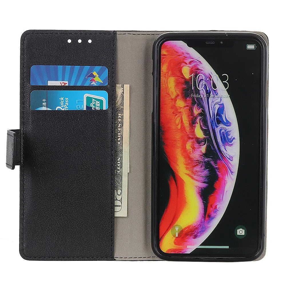 Wallet Leather Stand Case for Samsung Galaxy A50 / A50s / A30s - Black - 3
