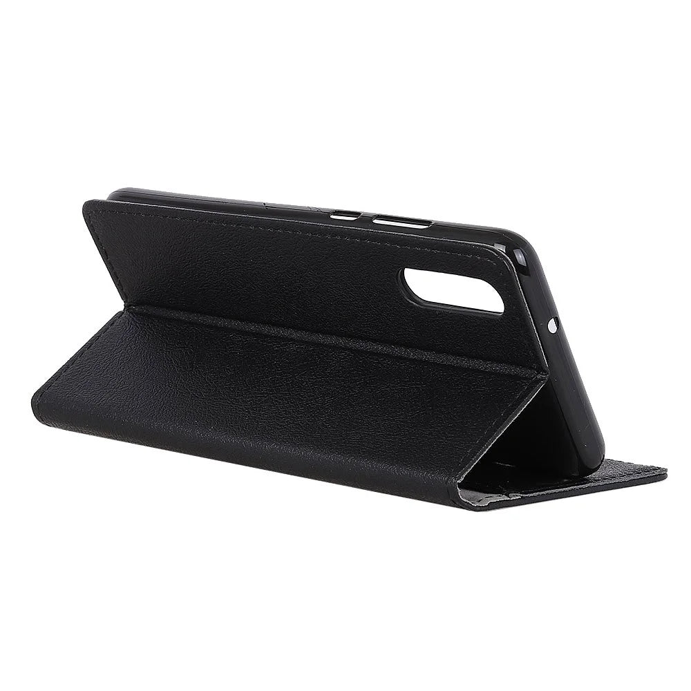 Wallet Leather Stand Case for Samsung Galaxy A50 / A50s / A30s - Black - 4