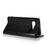 Crazy Horse Genuine Leather Wallet Stand Phone Shell for Samsung Galaxy S10 - Black - 5