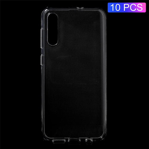 10Pcs/Set Clear TPU Cell Phone Covers with Non-slip Inner for Samsung Galaxy A50 / A50s / A30s - 1