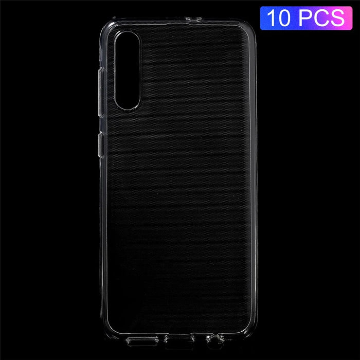 10Pcs/Set Clear TPU Cell Phone Covers with Non-slip Inner for Samsung Galaxy A50 / A50s / A30s - 1