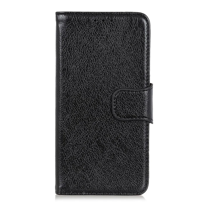 Nappa Texture Split Leather Wallet Case for Samsung Galaxy A70 - Black - 4