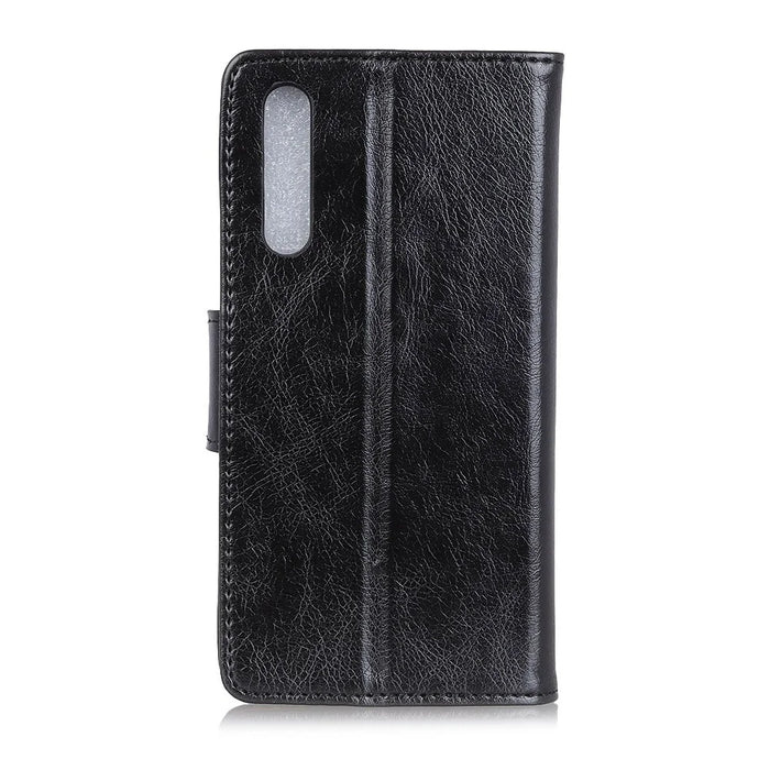 Nappa Texture Split Leather Wallet Case for Samsung Galaxy A70 - Black - 6