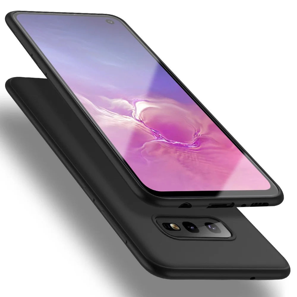 X-LEVEL Guardian Series Matte TPU Protection Case for Samsung Galaxy S10e - Black - 1