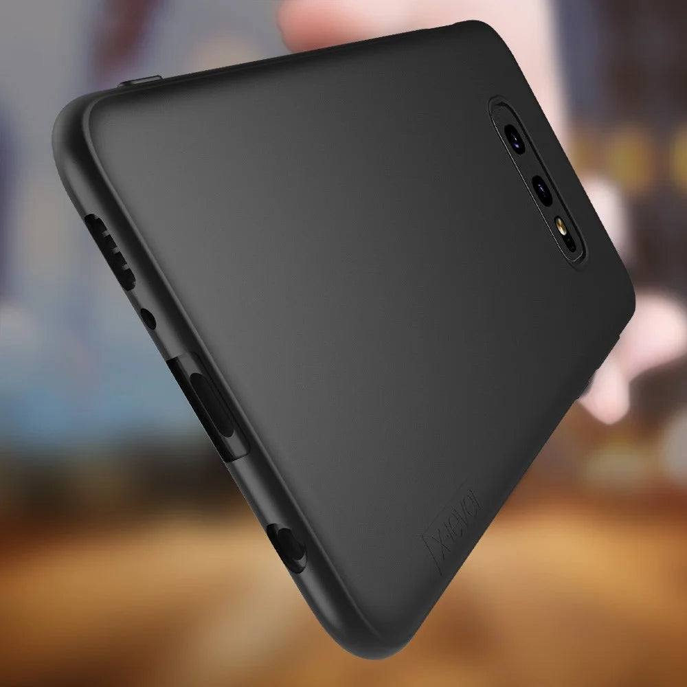 X-LEVEL Guardian Series Matte TPU Protection Case for Samsung Galaxy S10e - Black - 5