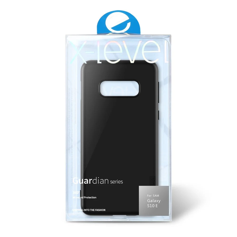 X-LEVEL Guardian Series Matte TPU Protection Case for Samsung Galaxy S10e - Black - 7