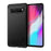 MOFI Carbon Fiber Texture Brushed TPU Phone Shell for Samsung Galaxy S10 5G - Black - 1