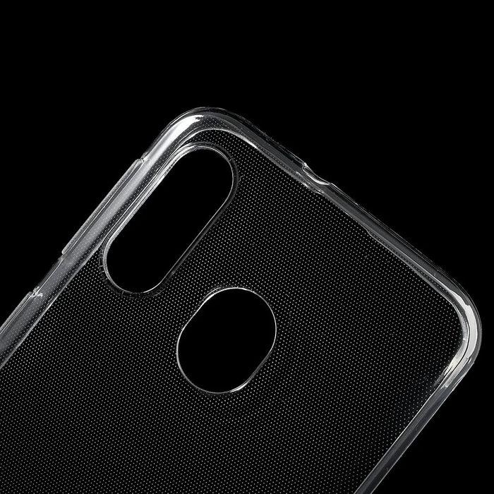 10Pcs/Pack Clear TPU Case Cover with Non-slip Inner for Samsung Galaxy A40 - Transparent - 3