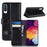 For Samsung Galaxy A50 / A50s / A30s Phone Cases Genuine Split Leather Wallet Mobile Cover Stand - Black - 1