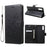 Imprint Butterfly Flowers Leather Wallet Stand Case for Samsung Galaxy A70 - Black - 1
