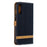 Two-tone Jean Cloth PU Leather Flip Case for Samsung Galaxy A70 - Black - 3