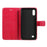 Imprint Tree Owl Magnetic Wallet PU Leather Cover with Stand for Samsung Galaxy A10 - Red - 4