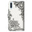 Light Spot Decor Patterned Leather Wallet Case for Samsung Galaxy A50 / A50s / A30s - Black Flower - 5