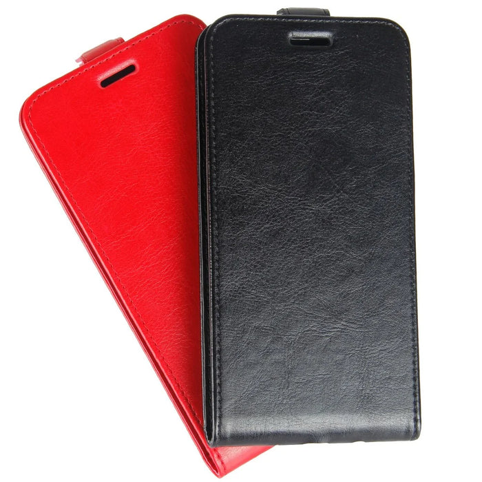 Crazy Horse Vertical Flip Leather Protective Case for Samsung Galaxy A40 - Black - 5