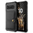 For Samsung Galaxy S10 PU Leather Coated TPU Wallet Kickstand Case with Built-in Magnetic Sheet - Black - 3