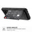 For Samsung Galaxy S10 PU Leather Coated TPU Wallet Kickstand Case with Built-in Magnetic Sheet - Black - 6