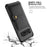 For Samsung Galaxy S10 PU Leather Coated TPU Wallet Kickstand Case with Built-in Magnetic Sheet - Black - 7