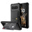 For Samsung Galaxy S10 Plus PU Leather Coated TPU Wallet Kickstand Mobile Shell (Built-in Magnetic Sheet) - Black - 1