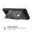 For Samsung Galaxy S10 Plus PU Leather Coated TPU Wallet Kickstand Mobile Shell (Built-in Magnetic Sheet) - Black - 6
