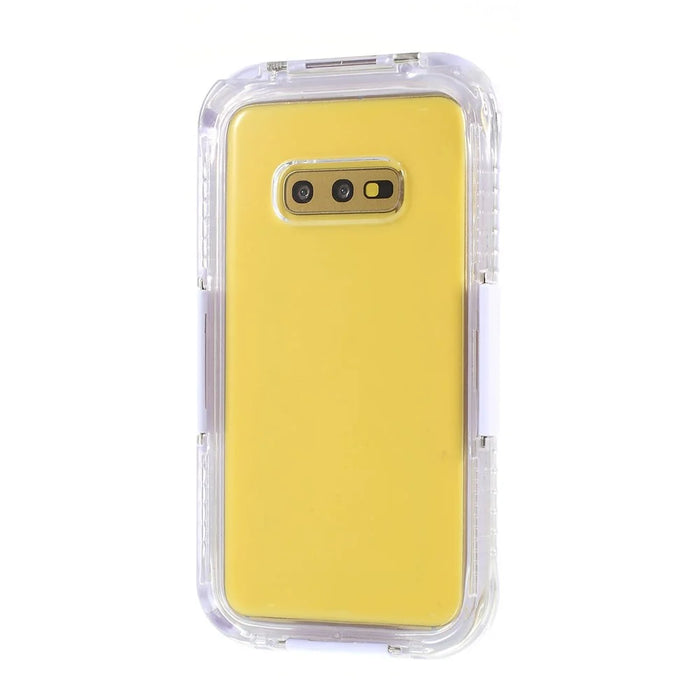 10m Underwater IP68 Waterproof Mobile Cover for Samsung Galaxy S10e Dirt / Dust / Snow Proof Case - White - 4
