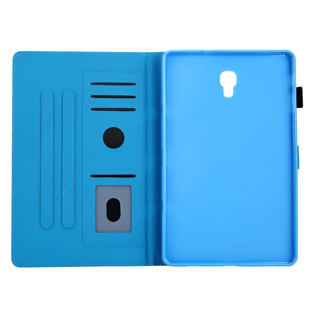 Animal Series Patterned Leather Card Holder Case for Samsung Galaxy Tab A 10.5 (2018) T590 T595 T597 - Owls - 4
