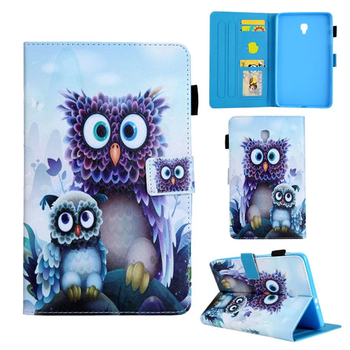 Animal Series Patterned Leather Tablet Cover for Samsung Galaxy Tab A 8.0 (2017) T380/T385 - Owls - 1