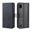 For Samsung Galaxy A10 Phone Cases Genuine Split Leather Wallet Mobile Cover Stand - Black - 2