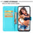 Pattern Printing Leather Wallet Case for Samsung Galaxy A50 / A50s / A30s - Feather Dream Catcher - 6