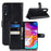 Litchi Skin PU Leather Magnetic Wallet Stand Case for Samsung Galaxy A70 - Black - 1