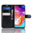 Litchi Skin PU Leather Magnetic Wallet Stand Case for Samsung Galaxy A70 - Black - 5