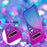 Gradient Glitter Powder Quicksand TPU Case for Samsung Galaxy S10 - Purple / Blue - 6
