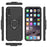 Cool Guard Ring Holder Kickstand PC TPU Hybrid Case for Samsung Galaxy A50 / A50s / A30s - Black - 7
