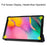Pattern Printing Wear-resistant PU Leather Tri-fold Stand Auto Wake/Sleep Case for Samsung Galaxy Tab A 10.1 (2019) SM-T510 (Wi-Fi)/SM-T515 (LTE) - Galaxy Pattern - 5