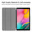 Pattern Printing Wear-resistant PU Leather Tri-fold Stand Auto Wake/Sleep Case for Samsung Galaxy Tab A 10.1 (2019) SM-T510 (Wi-Fi)/SM-T515 (LTE) - Galaxy Pattern - 7
