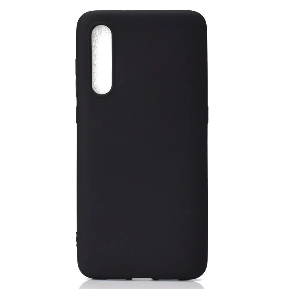 Solid Color Soft Matte TPU Back Case Shell for Samsung Galaxy A50 / A50s / A30s - Black - 2
