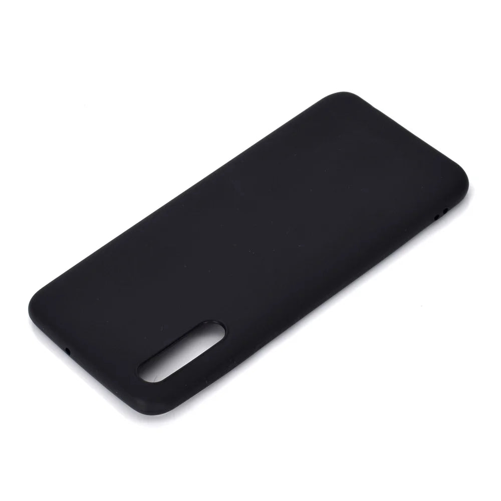 Solid Color Soft Matte TPU Back Case Shell for Samsung Galaxy A50 / A50s / A30s - Black - 4
