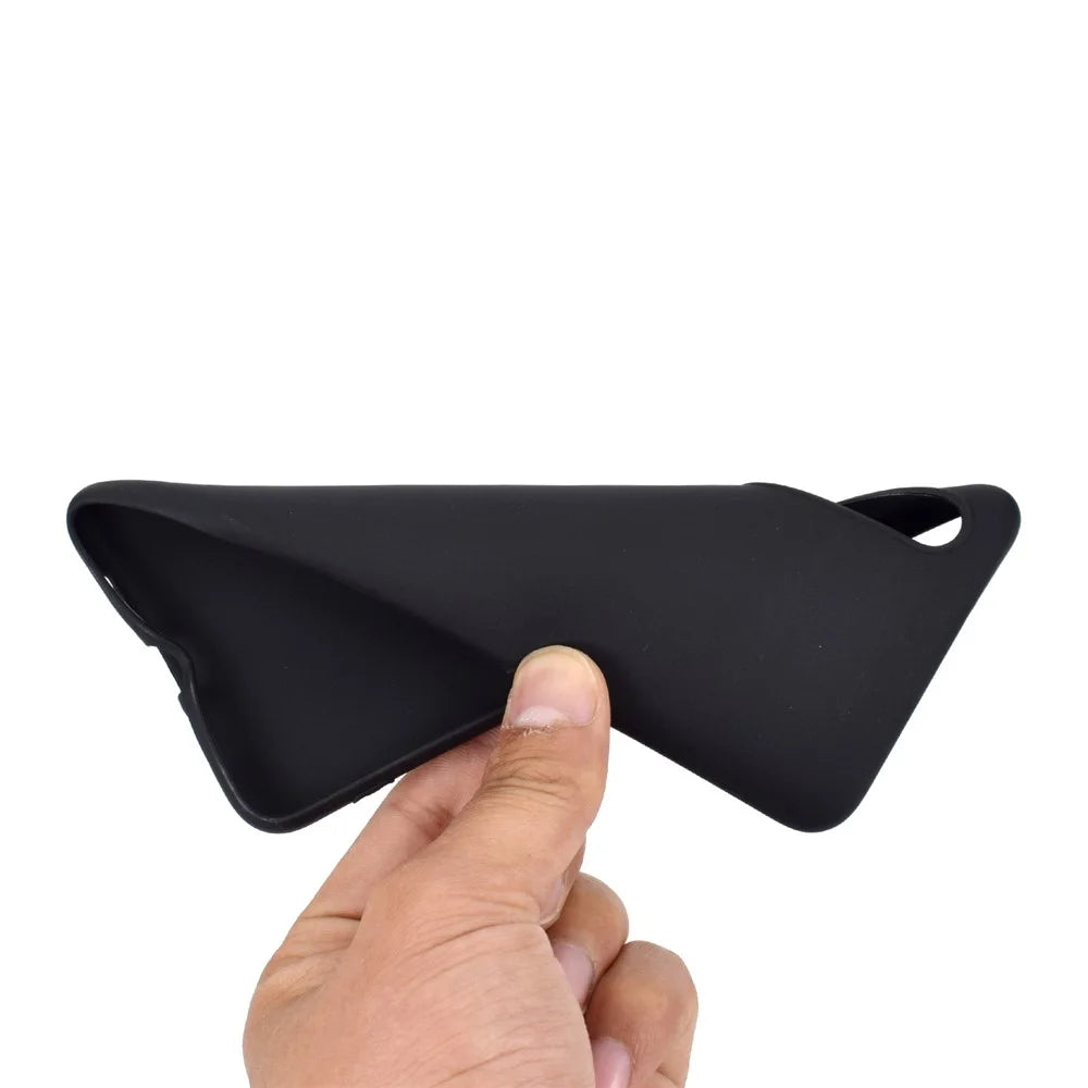 Solid Color Soft Matte TPU Back Case Shell for Samsung Galaxy A50 / A50s / A30s - Black - 5
