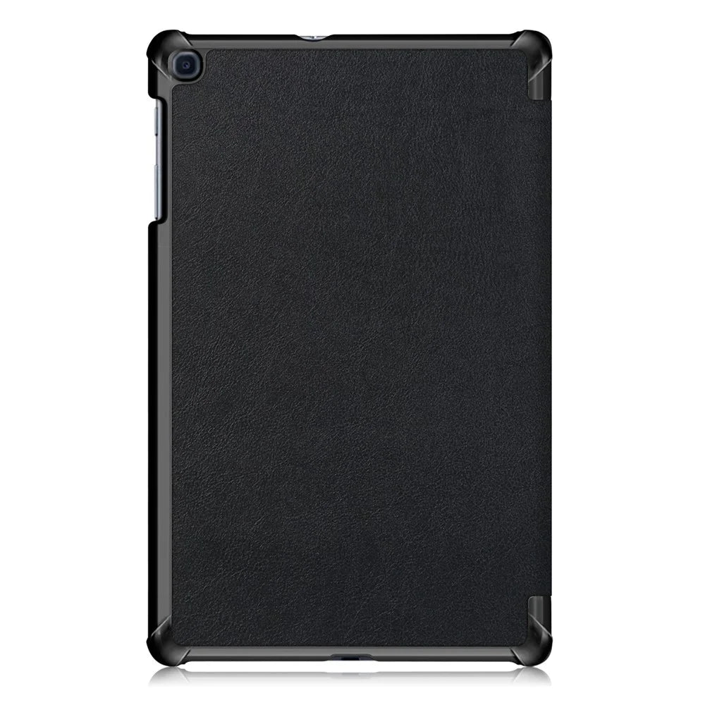 Lightweight Tri-Fold Stand PU Leather Hard Shell Protective Tablet Cover for Samsung Galaxy TAB A 10.1 2019 SM-T510/SM-T515 - Black - 3
