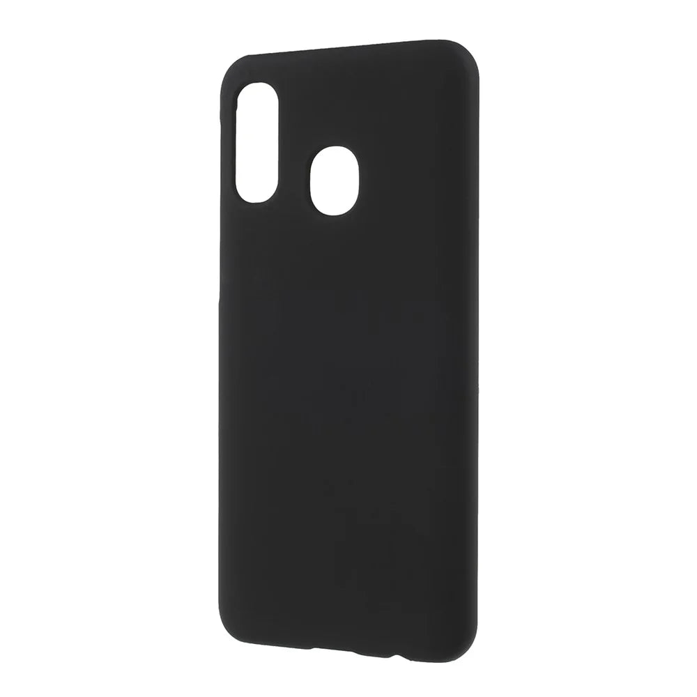 Rubberized Hard PC Phone Back Case Cover for Samsung Galaxy A40 - Black - 2