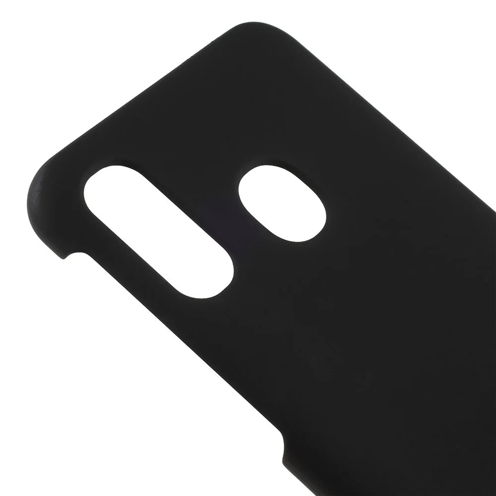 Rubberized Hard PC Phone Back Case Cover for Samsung Galaxy A40 - Black - 4