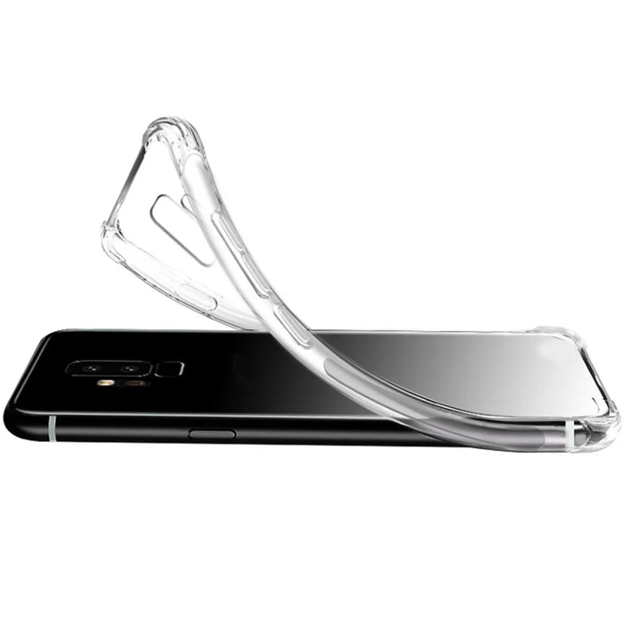 IMAK Shock-proof TPU Soft Back Case + Screen Protector Film for Samsung Galaxy A50/A50s/A30s - Transparent - 2