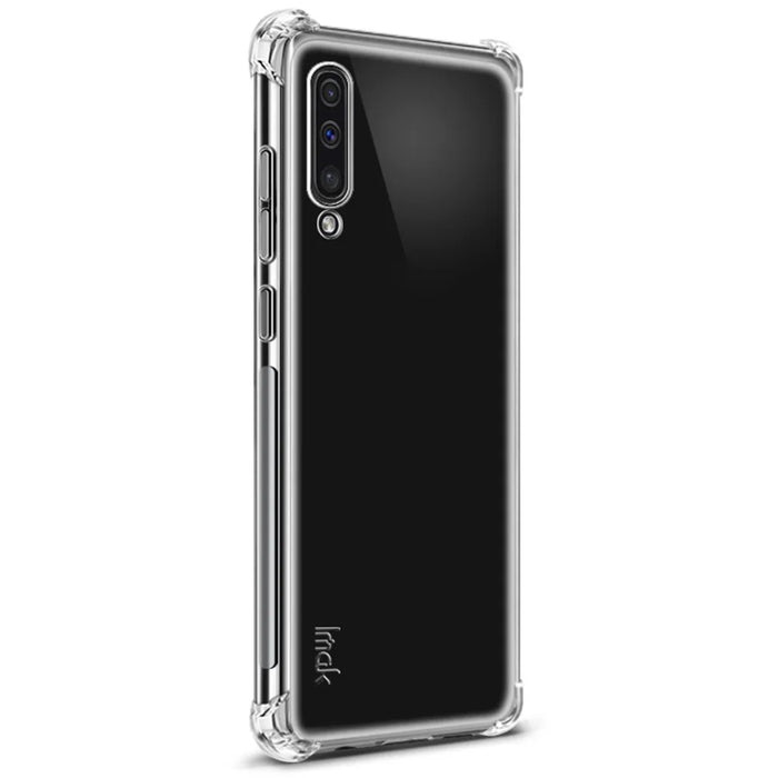 IMAK Shock-proof TPU Soft Back Case + Screen Protector Film for Samsung Galaxy A50/A50s/A30s - Transparent - 4