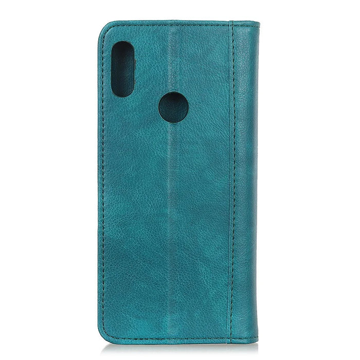 Auto-absorbed Litchi Texture Split Leather Cell Phone Case for Samsung Galaxy A40 - Green - 7