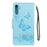 Imprint Butterfly Flowers Leather Stand Wallet Folio Case for Samsung Galaxy A50 / A50s / A30s - Blue - 2