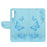 Imprint Butterfly Flowers Leather Stand Wallet Folio Case for Samsung Galaxy A50 / A50s / A30s - Blue - 4