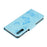 Imprint Butterfly Flowers Leather Stand Wallet Folio Case for Samsung Galaxy A50 / A50s / A30s - Blue - 7