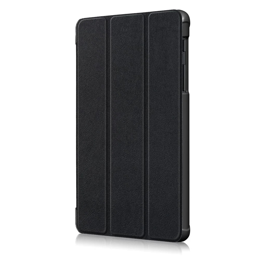 PU Leather Protection Cover Case with Tri-fold Stand for Samsung Galaxy Tab A 8.0 (2019) with S Pen P200 P205 - Black - 4