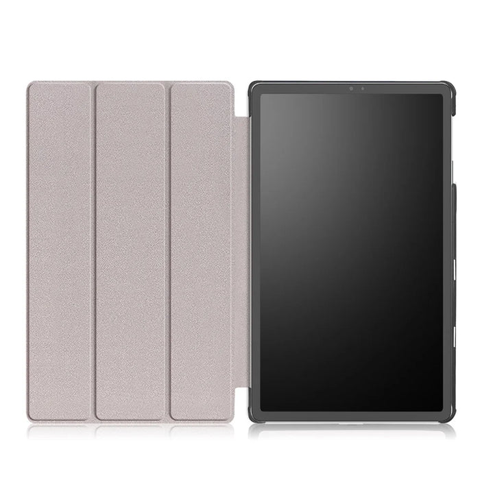 PU Leather Smart Case with Stable Tri-fold Stand Stand for Samsung Galaxy Tab S5e SM-T720/SM-T725 - Black - 3